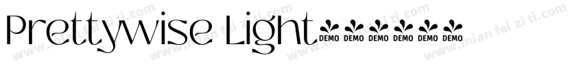 Prettywise Light字体转换